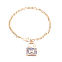 18K玫瑰金 藍寶石 Amulettes Constance 手環【HERMES 愛馬仕】 H121400B
