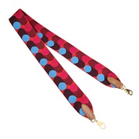 粉/藍色帆布 Bandouliere Flipperball 50 肩背帶 Y刻【HERMES 愛馬仕】 H082251CC