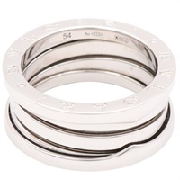 18K白金 B.zero1 3 Band 戒指 54【BVLGARI 寶格麗】 323535