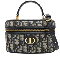 藍色 帆布 30 Montaigne Mini 鏈帶化妝包【Dior 迪奧】 S2332