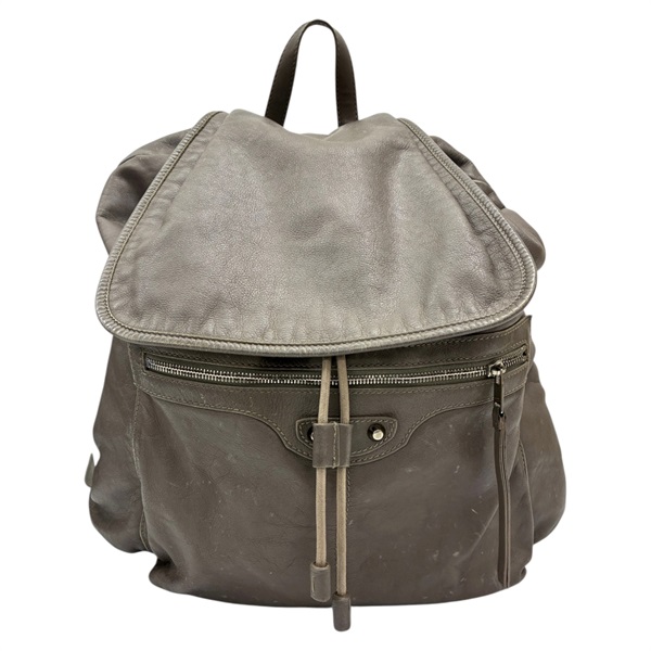 灰色 羊皮 Classic Traveller 後背包【Balenciaga 巴黎世家】 340139
