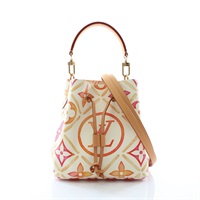 米白/橘色 PVC帆布/牛皮 Neonoe BB by the pool 兩用包【LOUIS VUITTON LV 路易威登】 M25315