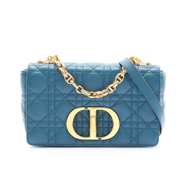 藍色羊皮 Cannage Caro Small 兩用包【Dior 迪奧】 M9241UWHC