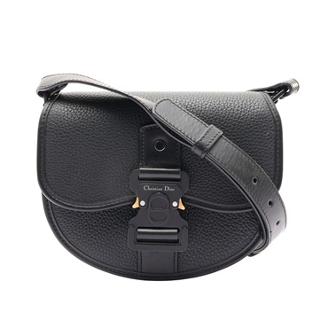 黑色 牛皮 Mini Gallop 肩背包【Dior 迪奧】 1ADPO033LAC_H00N