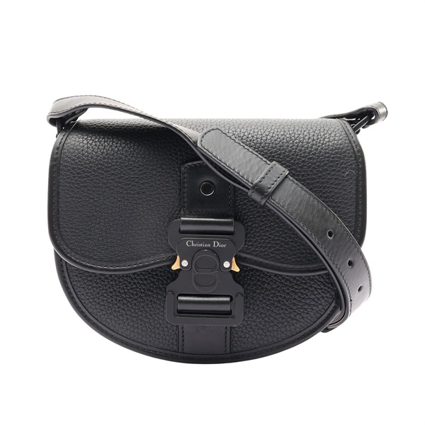 黑色 牛皮 Mini Gallop 肩背包【Dior 迪奧】 1ADPO033LAC_H00N