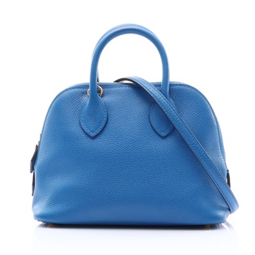 坦桑尼亞藍 Evercolor 牛皮 Bolide 1923 Mini 柏莉包 肩背包 D刻 金扣【HERMES 愛馬仕】 H085063CC
