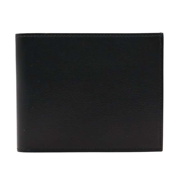 黑色 Evercolor 牛皮 Citizen Twill Compact Card Holder 對折短夾 A刻【HERMES 愛馬仕】