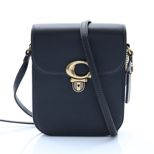 黑色 牛皮 Studio Crossbody 肩背包【COACH 寇馳】 CA057