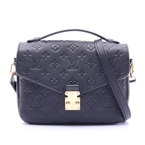 藍色 原花壓紋牛皮 Pochette Metis MM 兩用包【LOUIS VUITTON LV 路易威登】 M41487