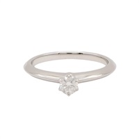 PT950柏金 0.21ct鑽石 solitaire 戒指【Tiffany & Co 蒂芬妮】