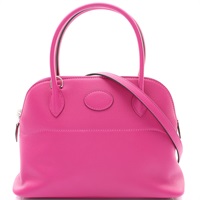 玉蘭粉色 Swift牛皮 Bolide 27 兩用包 A刻【HERMES 愛馬仕】