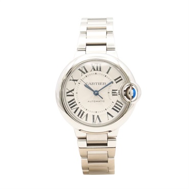 Cartier 卡地亞 Ballon Bleu de Cartier 腕錶 銀色錶盤 不鏽鋼 WSBB0044