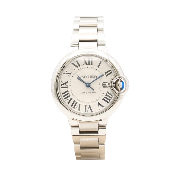 Cartier 卡地亞 Ballon Bleu de Cartier 腕錶 銀色錶盤 不鏽鋼 WSBB0044