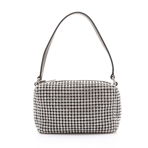 白色水晶 Heiress Medium Pouch 手提包【Alexander Wang 亞歷山王】 2019P0813J