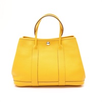 檸檬黃 Negonda牛皮 Garden Party 30CM 手提包 □M刻【HERMES 愛馬仕】 H051568CK
