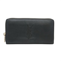 黑色 牛皮 Belle de Jour 拉鍊長夾【SAINT LAURENT 聖羅蘭】 352904