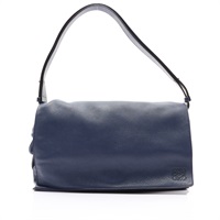 深藍色 牛皮 Flamenco 肩背包【LOEWE 羅威】