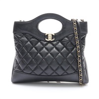 菱格紋 牛皮 31 Mini 肩背包 金釦【CHANEL 香奈兒】 AS4133