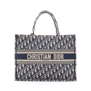深藍色 帆布 Book Tote M 手提包【Dior 迪奧】 M1296ZRIW_M828