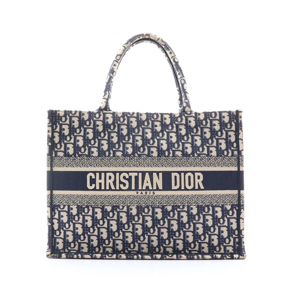 深藍色 帆布 Book Tote M 手提包【Dior 迪奧】 M1296ZRIW_M828