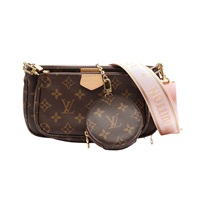 棕色 原花帆布 Multi Pochette Accessoires 肩背包【LOUIS VUITTON LV 路易威登】 M44840