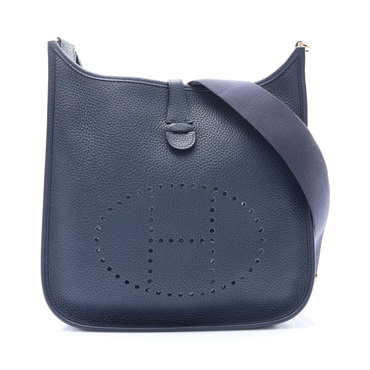 午夜藍 Clemence 牛皮 Evelyne 29 肩背包 D刻【HERMES 愛馬仕】 H056277CC