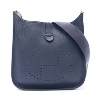午夜藍 Clemence 牛皮 Evelyne 29 肩背包 D刻【HERMES 愛馬仕】 H056277CC