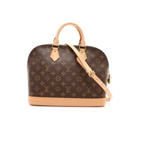 棕色 原花帆布 Alma PM 手提包【LOUIS VUITTON LV 路易威登】 M51130