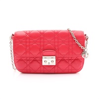 粉紅色羊皮 Miss Dior Promenade poach 肩背包【Dior 迪奧】