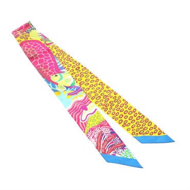 多色 絲綢 Under The Waves Twilly 絲巾【HERMES 愛馬仕】
