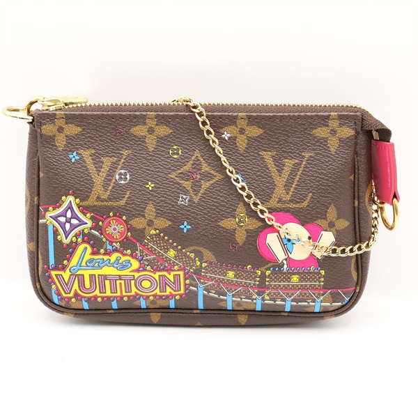 棕色 原花帆布 Vivienne Mini Pochette Accessoires 手提包【LOUIS VUITTON LV 路易威登】 M69752