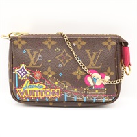 棕色 原花帆布 Vivienne Mini Pochette Accessoires 手提包【LOUIS VUITTON LV 路易威登】 M69752