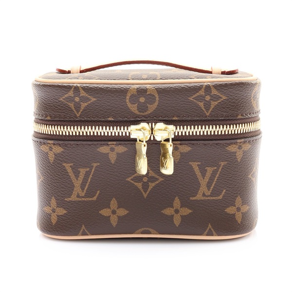 棕色 原花帆布 Nice Nano 手提包【LOUIS VUITTON LV 路易威登】 M44936