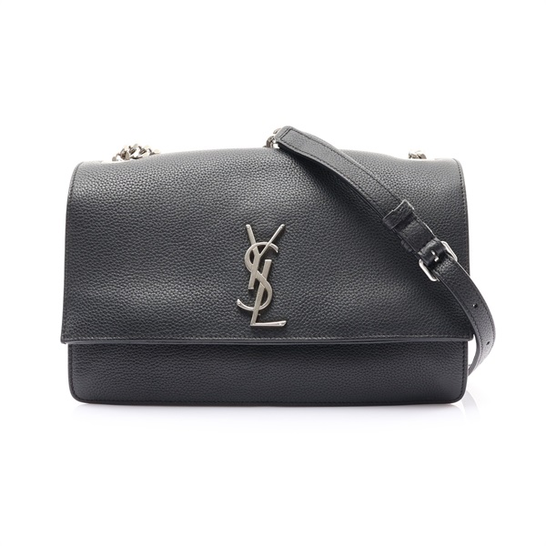 黑色 牛皮 Sunset 肩背包【SAINT LAURENT 聖羅蘭】 515823