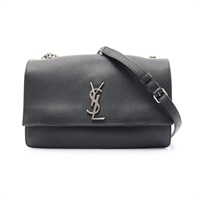 黑色 牛皮 Sunset 肩背包【SAINT LAURENT 聖羅蘭】 515823