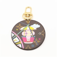 棕/粉色 原花帆布 Porte Cles Illustree Vivienne 鑰匙圈 吊飾 限量版【LOUIS VUITTON LV 路易威登】 M69855