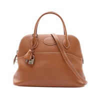 金棕色 Clemence 牛皮 Bolide 31 柏莉包 兩用包 A刻 銀釦【HERMES 愛馬仕】