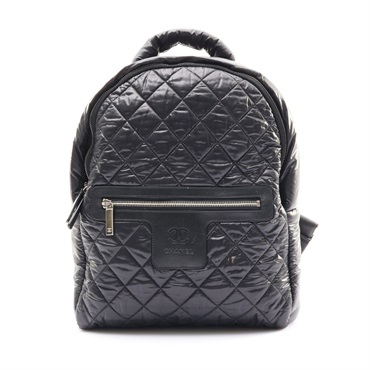 黑色尼龍 Coco Cocoon Backpack 後背包【CHANEL 香奈兒】 A92559