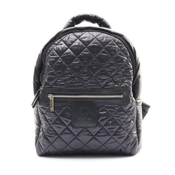 黑色 菱格紋 尼龍 Coco Cocoon Backpack 後背包【CHANEL 香奈兒】 A92559