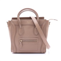 棕色牛皮 Nano Luggage 兩用包【CELINE 賽琳】 168243DRU