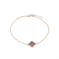 18K玫瑰金 紅玉髓 Sweet Alhambra 手鍊【Van Cleef & Arpels 梵克雅寶】 ARN59K00