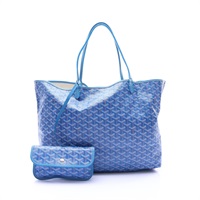 藍色 Goyardine 帆布 Saint Louis GM 肩背包【GOYARD 高雅德】 STLOUIGMLTY50CL50P
