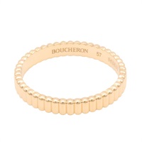 Grosgrain 戒指 18K黃金 57【Boucheron 寶詩龍】 JAL01169