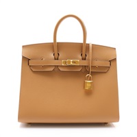 奶茶色 Veau Madame皮革 Birkin 25 serie 手提包 Z刻 金扣【HERMES 愛馬仕】