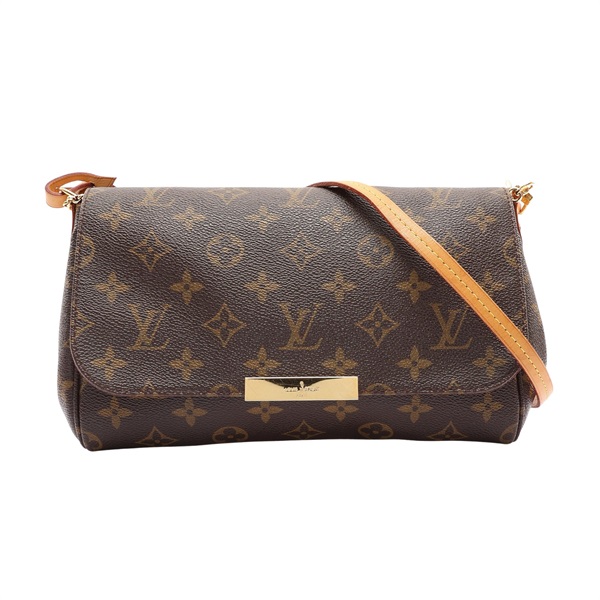 棕色 原花帆布 Favorite MM 肩背包【LOUIS VUITTON LV 路易威登】 M40718