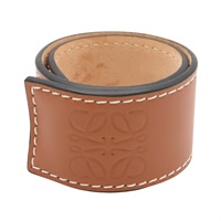 棕色牛皮 Anagram Slap bracelet 手環【LOEWE 羅威】 119.19.336