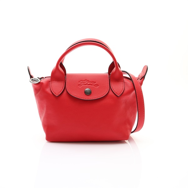 紅色 羊皮 Le Pliage Mini 兩用包【Longchamp 瓏驤】 L1500757545