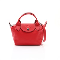 紅色 羊皮 Le Pliage Mini 兩用包【Longchamp 瓏驤】 L1500757545