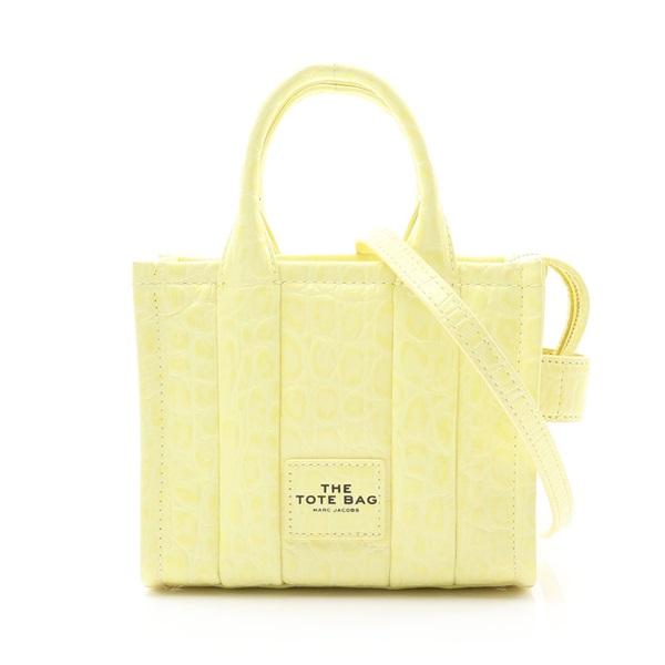 黃色 鱷魚壓紋 牛皮 肩背包【MARC JACOBS 馬克·雅各布斯】 H089L01RE22