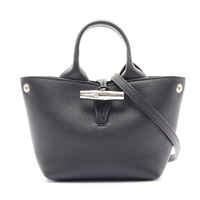 黑色牛皮 Le Roseau XS 肩背包【Longchamp 瓏驤】 10278HFP001